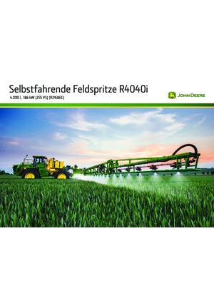 Önjáró  szántóföldi permetezők John Deere R4040i