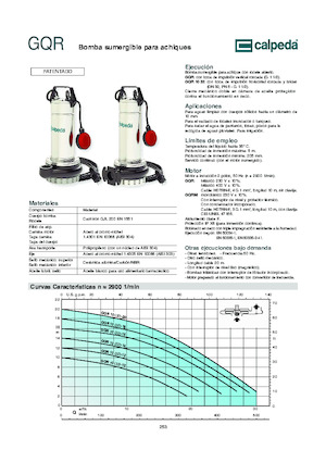 Szannyiszap szivattyúk Calpeda GQR 10-16