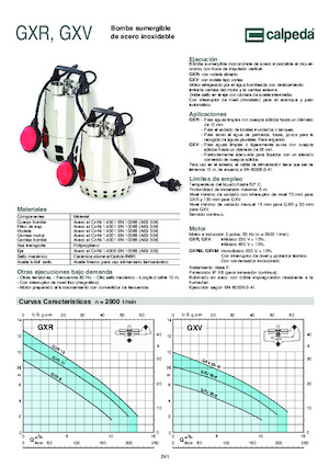 Szannyiszap szivattyúk Calpeda GXR 12-20
