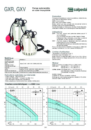 Szannyiszap szivattyúk Calpeda GXVM 25-10