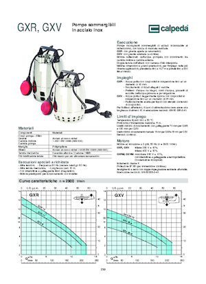 Szannyiszap szivattyúk Calpeda GXVM 25-10