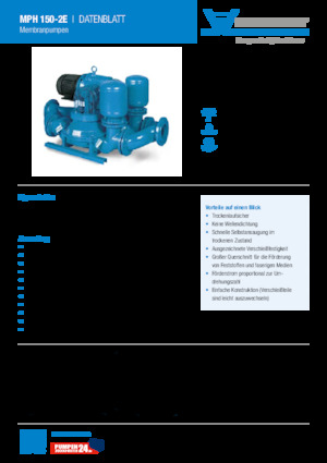 Szannyiszap szivattyúk Heide-Pumpen MPH 150-2D