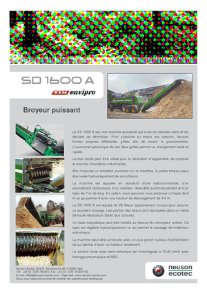 Aprtógépek Neuson-Ecotec SD 1600 A