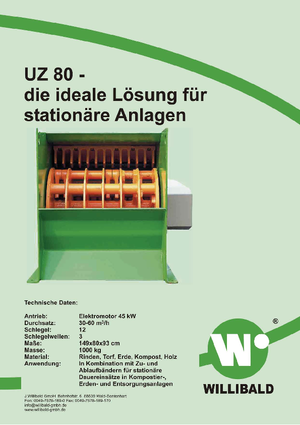 Aprtógépek Willibald UZ 80
