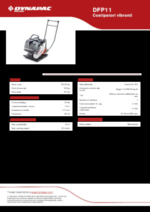 Egyirányú vibrolapok Dynapac DFP11