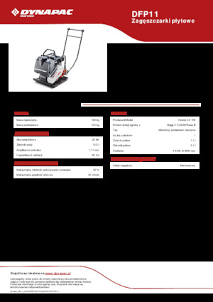 Egyirányú vibrolapok Dynapac DFP11