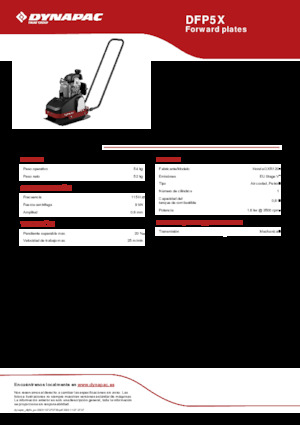 Egyirányú vibrolapok Dynapac DFP5X