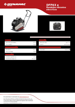 Egyirányú vibrolapok Dynapac DFP8X e