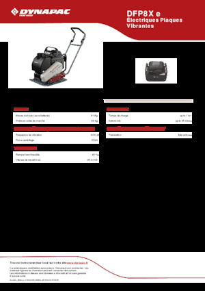 Egyirányú vibrolapok Dynapac DFP8X e