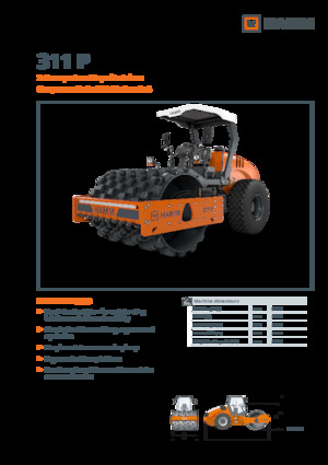 Egyhengeres hengerek Hamm 311 P