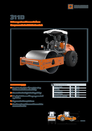 Egyhengeres hengerek Hamm 311D