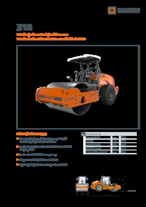 Egyhengeres hengerek Hamm 318