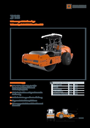 Egyhengeres hengerek Hamm 318