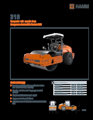 Egyhengeres hengerek Hamm 318