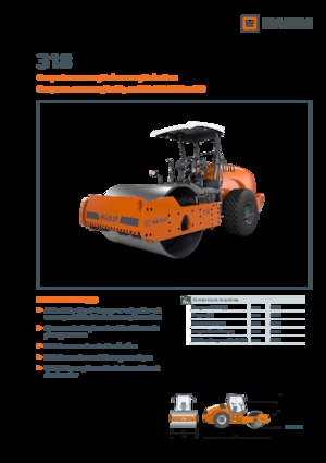 Egyhengeres hengerek Hamm 318