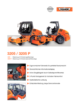 Egyhengeres hengerek Hamm 3205 P