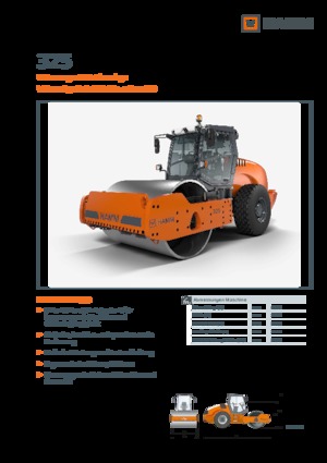 Egyhengeres hengerek Hamm 325