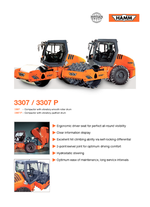 Egyhengeres hengerek Hamm 3307