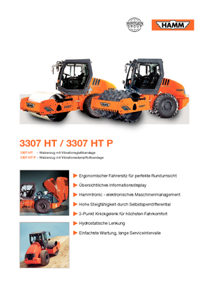 Egyhengeres hengerek Hamm 3307 HT