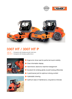 Egyhengeres hengerek Hamm 3307 HT-P