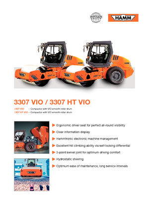Egyhengeres hengerek Hamm 3307 VIO