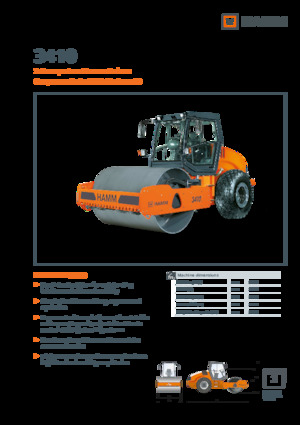 Egyhengeres hengerek Hamm 3410