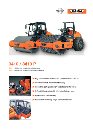 Egyhengeres hengerek Hamm 3410 V
