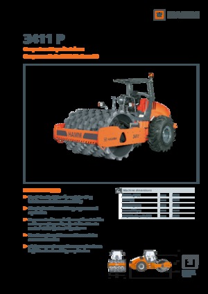 Egyhengeres hengerek Hamm 3411 P
