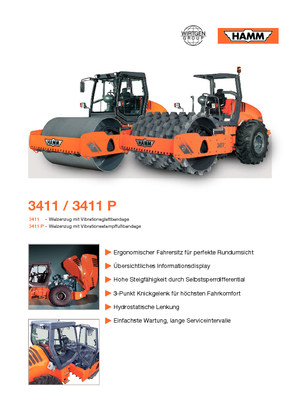 Egyhengeres hengerek Hamm 3411 P