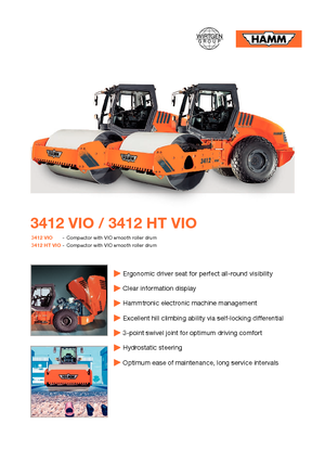Egyhengeres hengerek Hamm 3412 VIO