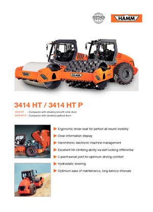 Egyhengeres hengerek Hamm 3414 HT-V