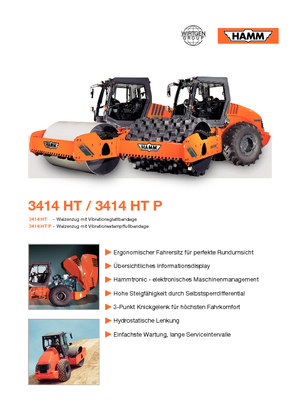 Egyhengeres hengerek Hamm 3414 HT-V