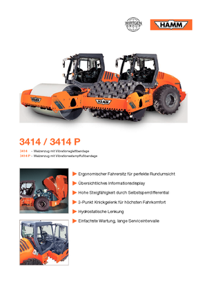 Egyhengeres hengerek Hamm 3414 P