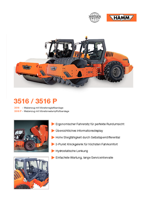 Egyhengeres hengerek Hamm 3516 V