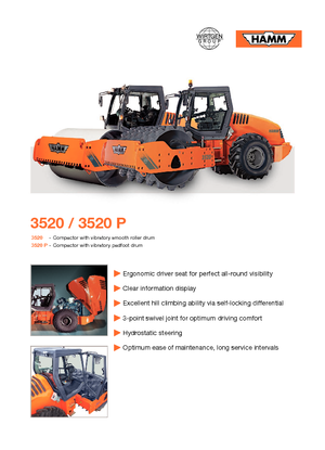 Egyhengeres hengerek Hamm 3520 V