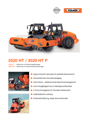 Egyhengeres hengerek Hamm 3520 HT-P