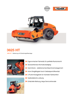 Egyhengeres hengerek Hamm 3625 HT