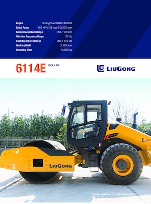Egyhengeres hengerek Liugong 6114E 