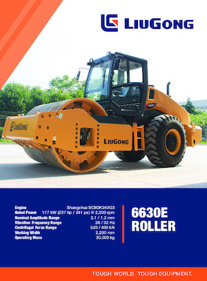 Egyhengeres hengerek Liugong 6630E
