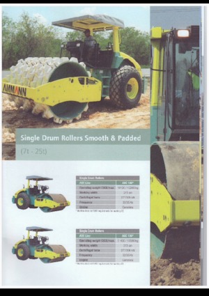 Egyhengeres hengerek Ammann AC 70