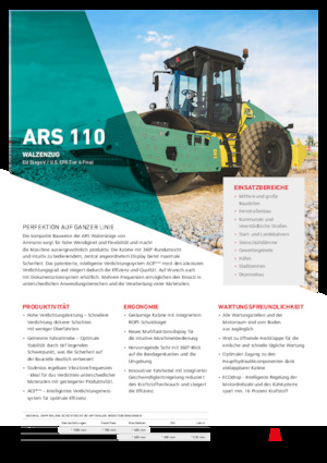 Egyhengeres hengerek Ammann ARS 110 PD