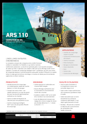 Egyhengeres hengerek Ammann ARS 110 PD