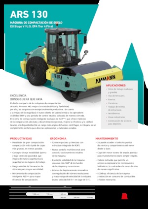 Egyhengeres hengerek Ammann ARS 130