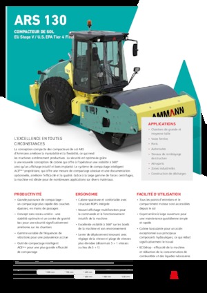 Egyhengeres hengerek Ammann ARS 130