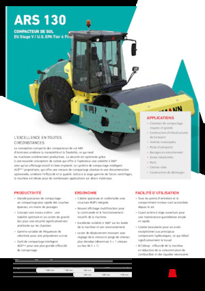 Egyhengeres hengerek Ammann ARS 130 PD