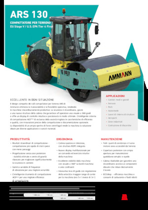 Egyhengeres hengerek Ammann ARS 130 PD