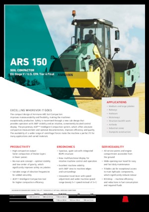 Egyhengeres hengerek Ammann ARS 150