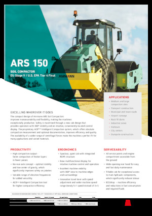 Egyhengeres hengerek Ammann ARS 150 PD