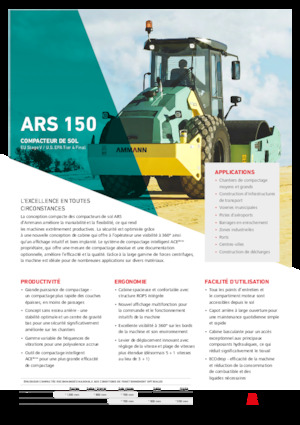 Egyhengeres hengerek Ammann ARS 150 PD