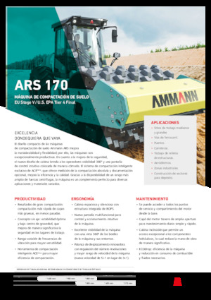 Egyhengeres hengerek Ammann ARS 170